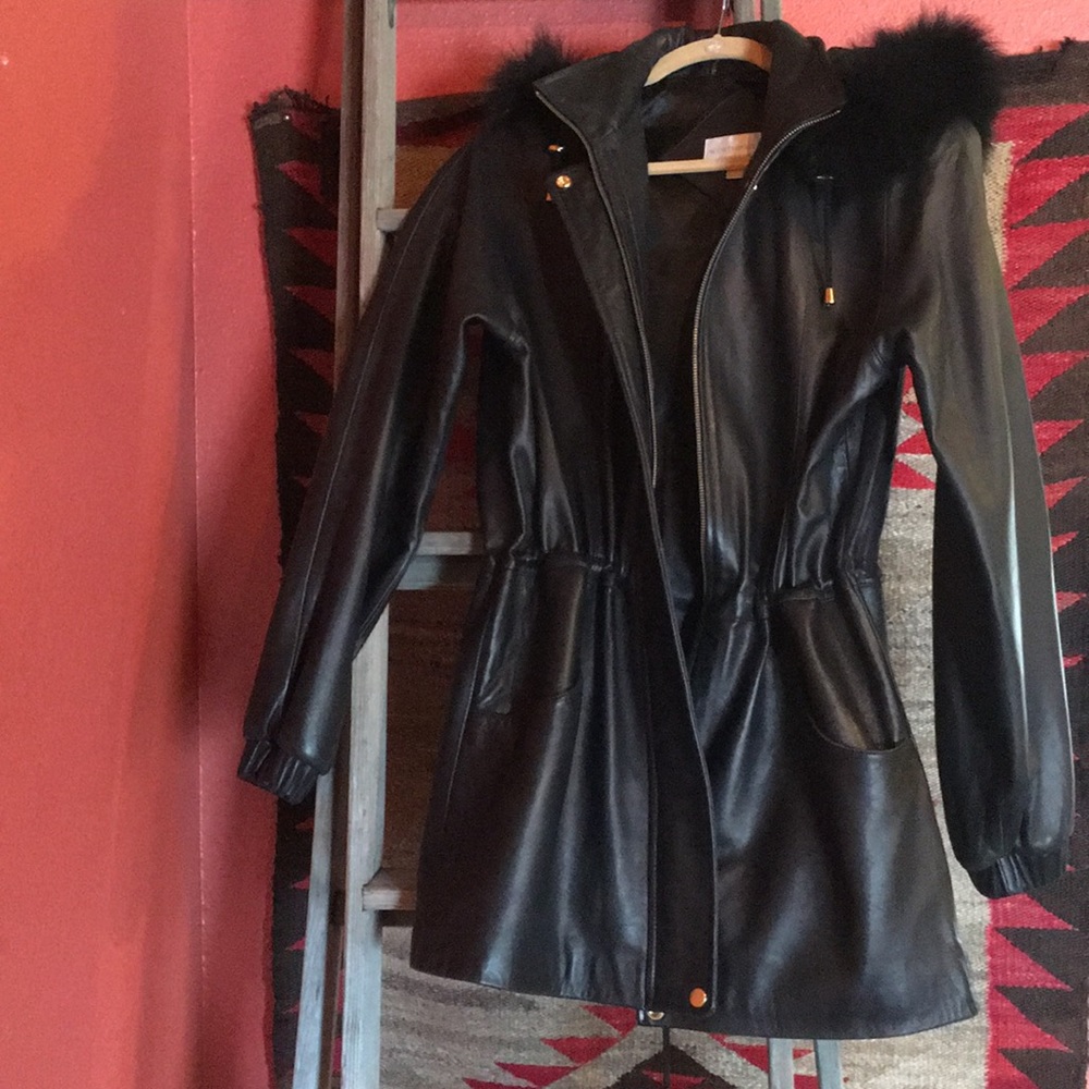 Worthington genuine lamb skin coat